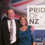 Todd Hamilton  and Helen Moodie at the Pride of New Zealand Award night